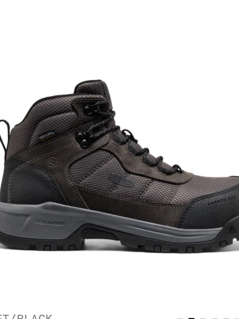 Keen Men's Skokie Waterproof Magnet/Black Men's Work Boot